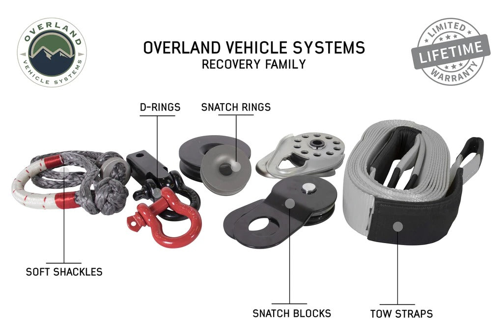 Overland Vehicle Systems Recovery Shackle 3/4" 4.75 Ton Zinc