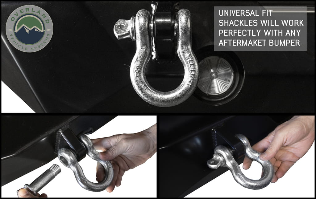 Overland Vehicle Systems Recovery Shackle 3/4" 4.75 Ton Zinc