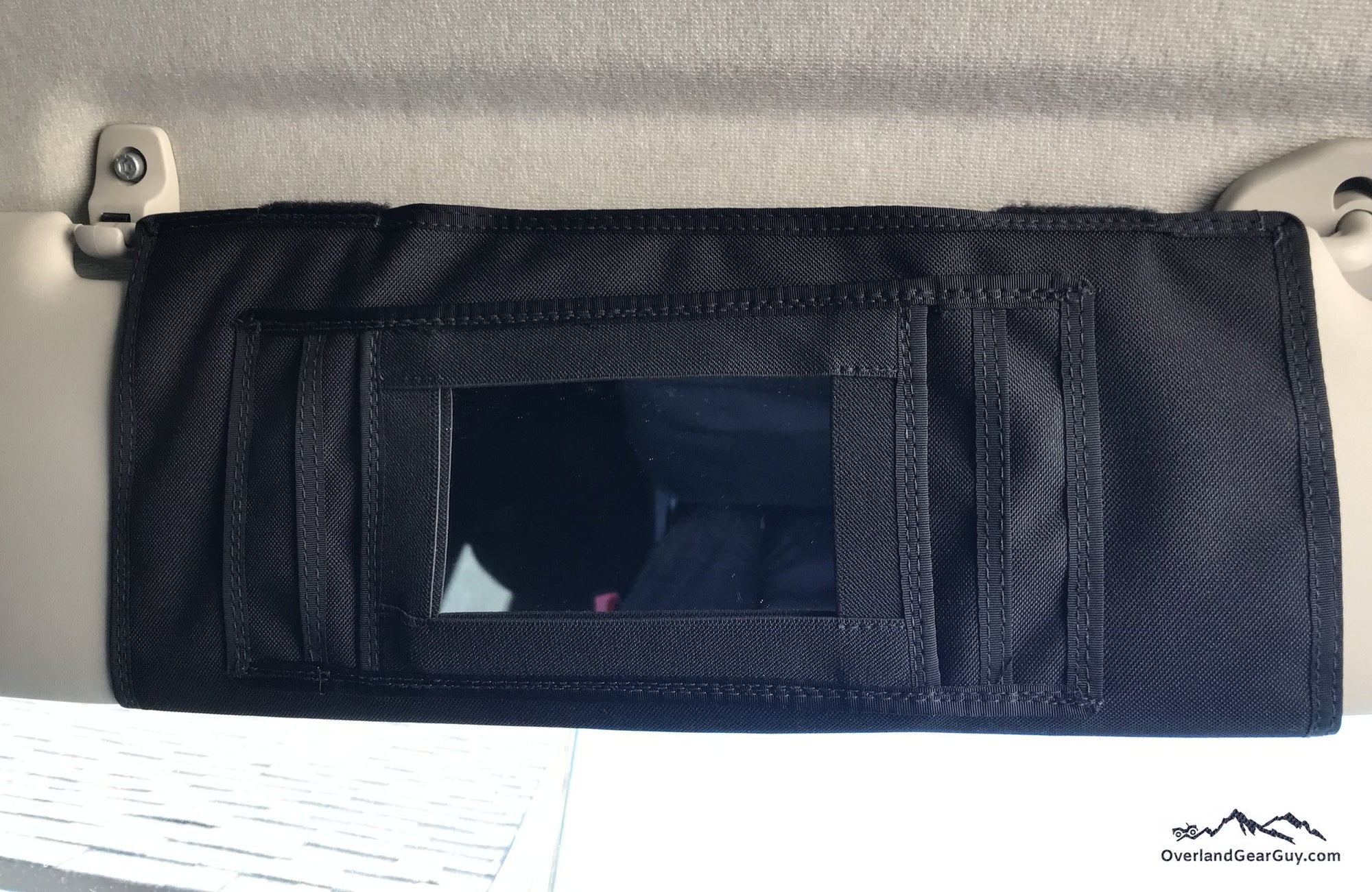 Overland Gear Guy ProMaster Van Sun Visor Organizer with Mirror