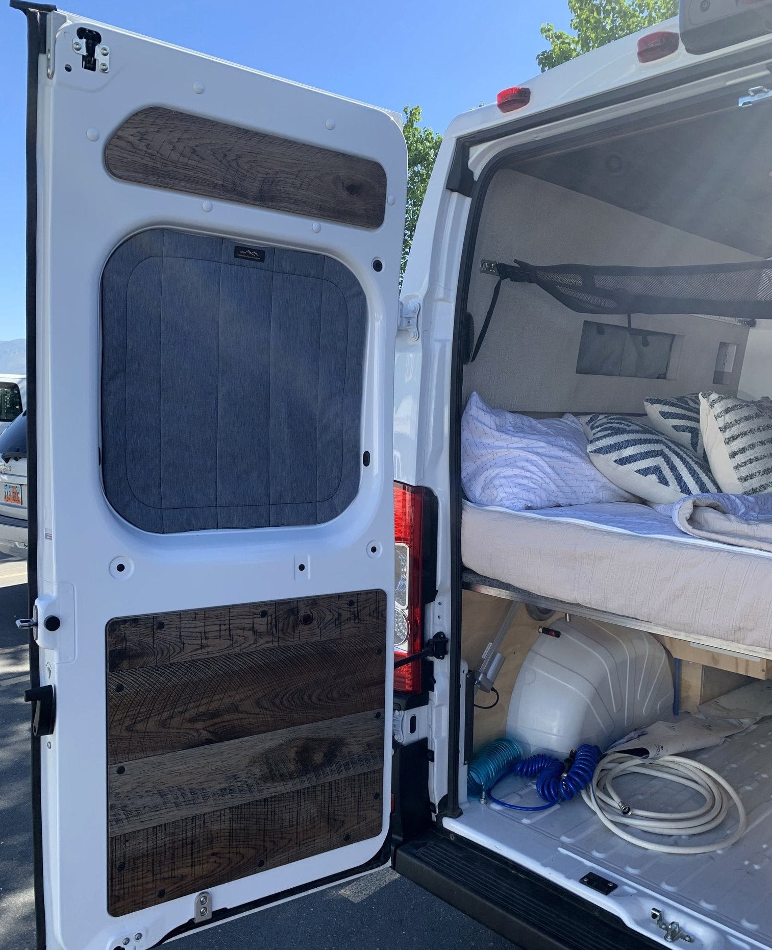 Overland Gear Guy Deluxe Insulated Magnetic Rear Door Window Covers - Promaster