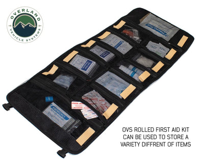 Overland Vehicle Systems Rolled Bag First Aid #16 Waxed Canvas Universal