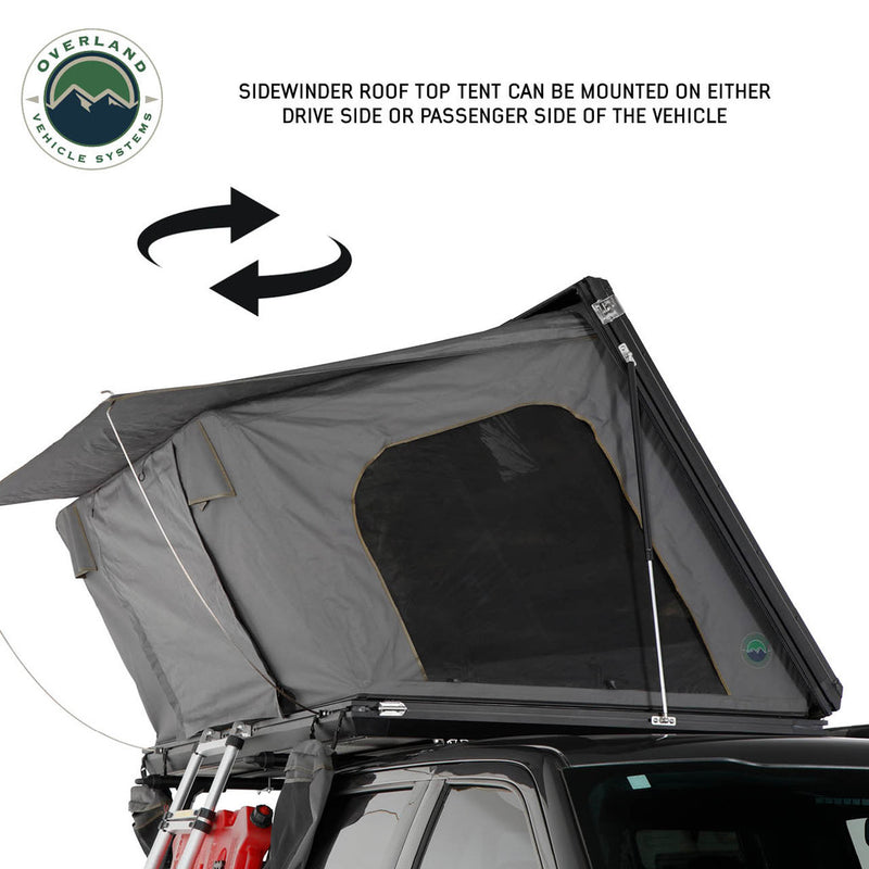 outlander tent Overland Vehicle System Sidewinder Aluminum Side Opening Roof Top Tent