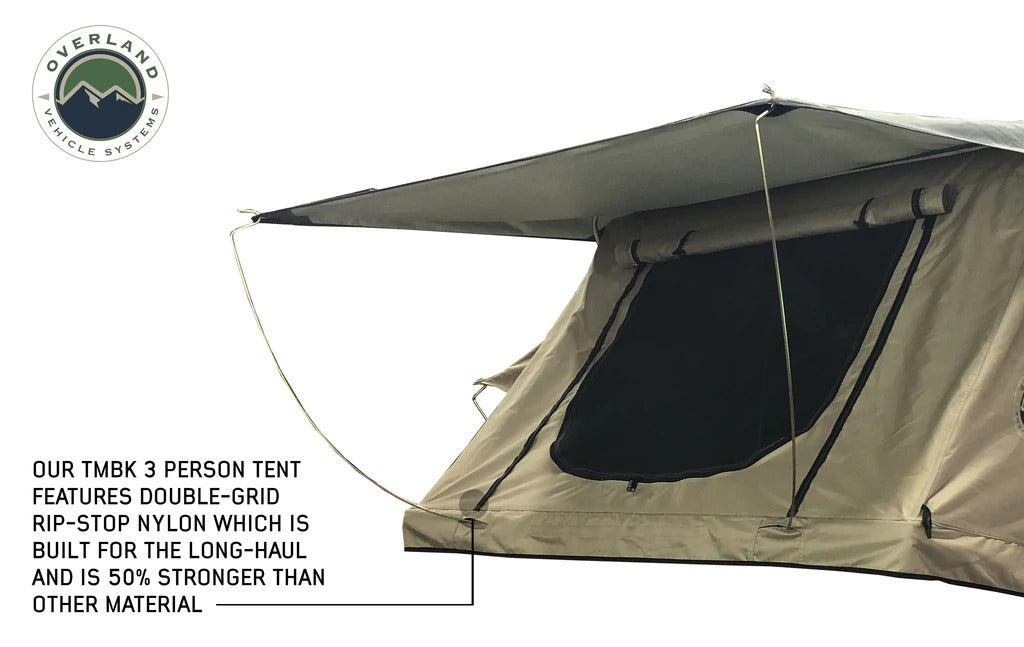 TMBK Roof Top Tent: 18119933 OVS 3 Person w/ Green Rain Fly