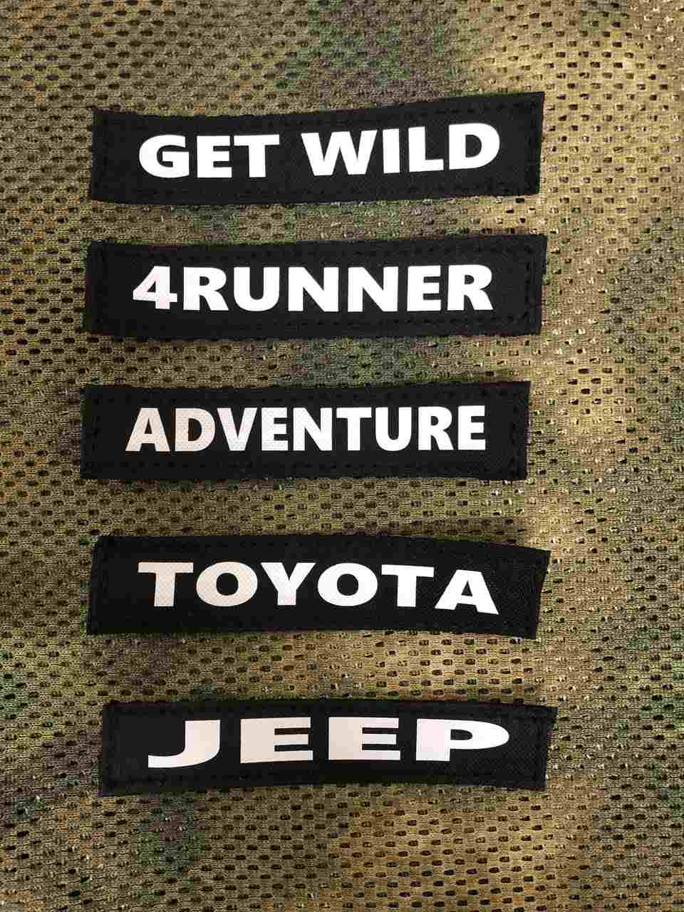 Overland Gear Guy ID Tags - Custom Velcro Gear Tags