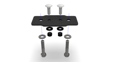 Prinsu RotoPax Mount Single Crossbar Mount