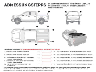 Front Runner Pickup Truck Slimline II Load Bed Rack Kit / 1475(W) x 1560(L)