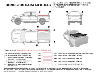 Front Runner Pickup Truck Slimline II Load Bed Rack Kit / 1255(W) x 1560(L)