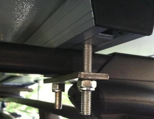 roof top tent bracket Tuff Stuff Overland Roof Top Tent, Sliding Installation Bracket W/ Matching Nut & Bolt
