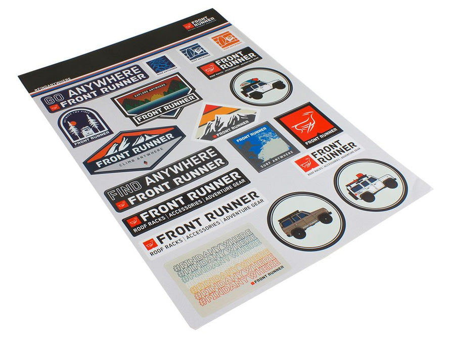 FRONT RUNNER FIND ANYWHERE STICKER SHEET