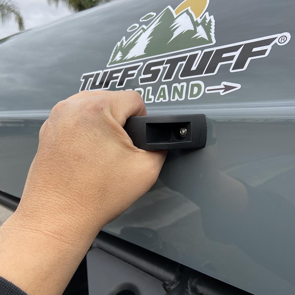 Tuff Stuff ALPHA Hard Top Side Open Tent, Gray, 4 Person