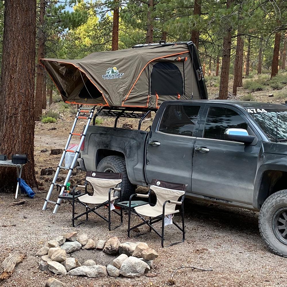 stuff or roll tent Tuff Stuff ALPHA II Hard Top Side Open Tent, Black, 2 Person