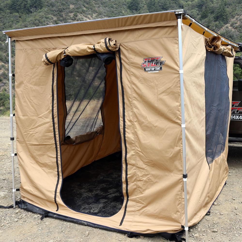 awning room tent Tuff Stuff - Awning Camp Shelter Room w/ PVC Floor, 280G Material