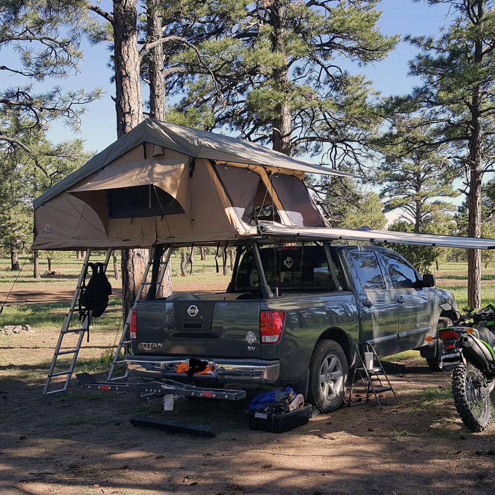 tuff stuff roof tent Tuff Stuff TS-RTT-ANX-ELT Elite Overland Roof Top Tent & Annex Room, 5 Person