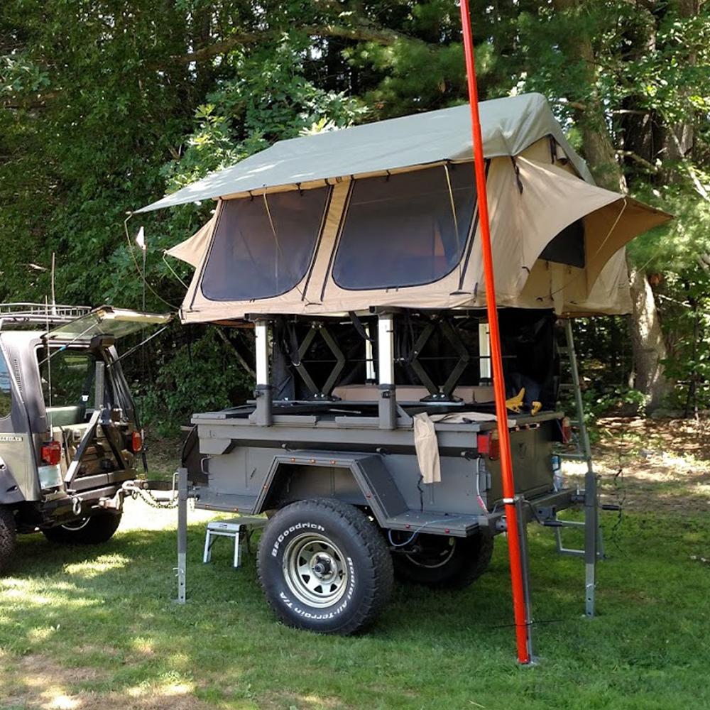tuff stuff roof tent Tuff Stuff TS-RTT-ANX-ELT Elite Overland Roof Top Tent & Annex Room, 5 Person