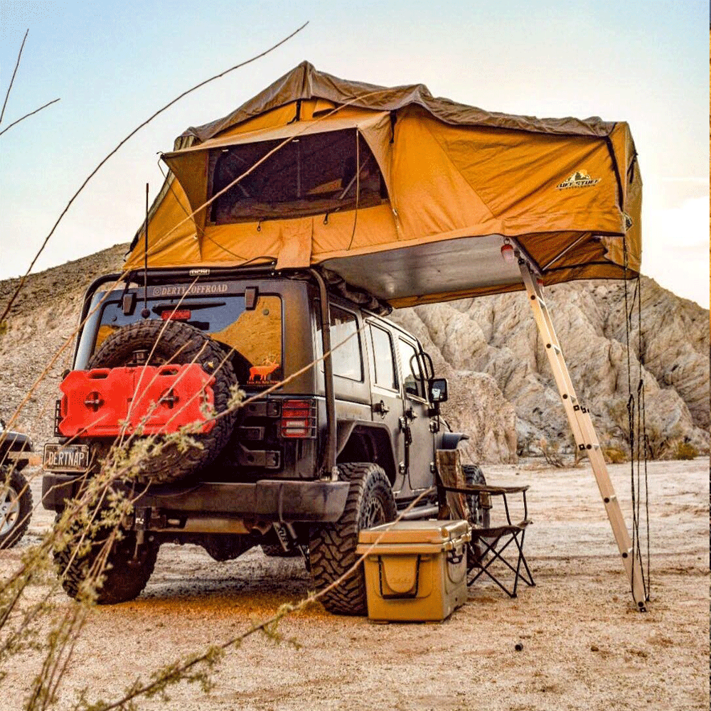 ranger tent Tuff Stuff TS-RTT-RAN-65 Ranger Overland Roof Top Tent, 3 Person, 65"